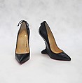 "Conquilla", Christian Louboutin (French, founded 1991), leather; metal, French
